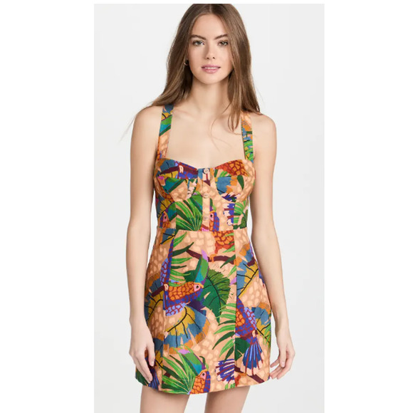 House of Harlow 1960 Dresses & Skirts - ($25) House of Harlow 1960 Linen Blend Toucans Mini Dress